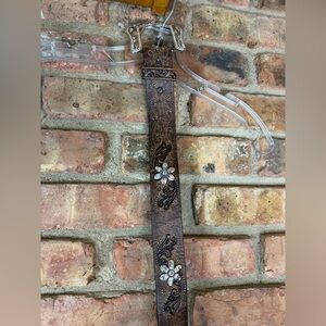 Justin Boots leather belt “34